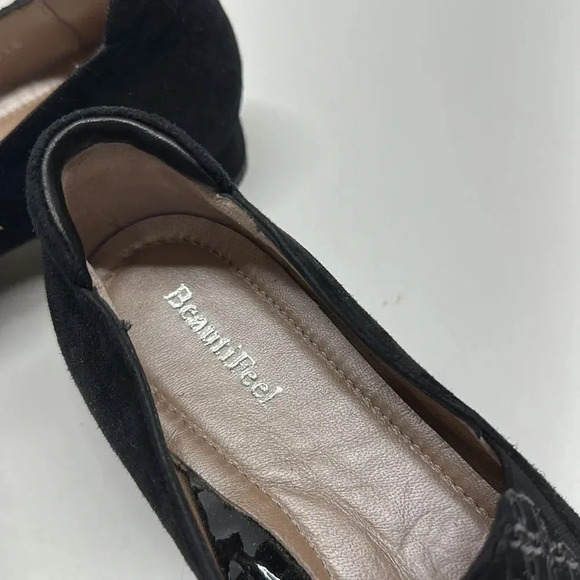 Beautifeel Lexi Loafers Suede Leather Shoes Black Chain Print NWOB Size 36 5 - Picture 8 of 14